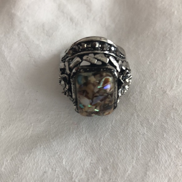 Multi colour stone ring - Picture 6 of 8